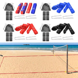 Maxbell Beach Volleyball Lines for Sand Borderline Field for Activities Beach Sports red blue