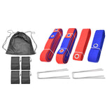 Maxbell Beach Volleyball Lines for Sand Borderline Field for Activities Beach Sports red blue