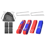 Maxbell Beach Volleyball Lines for Sand Borderline Field for Activities Beach Sports red blue