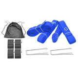 Maxbell Beach Volleyball Lines for Sand Borderline Field for Activities Beach Sports blue