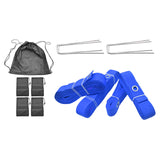Maxbell Beach Volleyball Lines for Sand Borderline Field for Activities Beach Sports blue