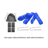 Maxbell Beach Volleyball Lines for Sand Borderline Field for Activities Beach Sports blue