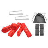 Maxbell Beach Volleyball Lines for Sand Borderline Field for Activities Beach Sports red
