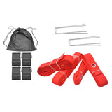 Maxbell Beach Volleyball Lines for Sand Borderline Field for Activities Beach Sports red