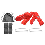 Maxbell Beach Volleyball Lines for Sand Borderline Field for Activities Beach Sports red