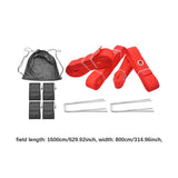 Maxbell Beach Volleyball Lines for Sand Borderline Field for Activities Beach Sports red