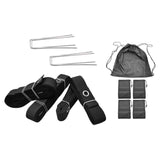 Maxbell Beach Volleyball Lines for Sand Borderline Field for Activities Beach Sports black