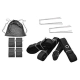 Maxbell Beach Volleyball Lines for Sand Borderline Field for Activities Beach Sports black