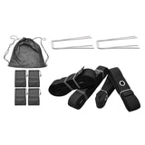 Maxbell Beach Volleyball Lines for Sand Borderline Field for Activities Beach Sports black