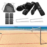 Maxbell Beach Volleyball Lines for Sand Borderline Field for Activities Beach Sports black