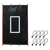 Maxbell Baseball Batting Cage Backdrop Folding Rolling with Strike Zone for Pitching