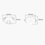 Maxbell Snorkel Set Wide View Diving Mask Adults Snorkeling Gear for Diving Swimming Pink