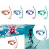 Maxbell Snorkel Set Wide View Diving Mask Adults Snorkeling Gear for Diving Swimming Pink