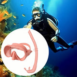 Maxbell Snorkel Set Wide View Diving Mask Adults Snorkeling Gear for Diving Swimming Pink