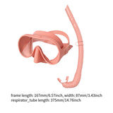 Maxbell Snorkel Set Wide View Diving Mask Adults Snorkeling Gear for Diving Swimming Pink
