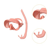 Maxbell Snorkel Set Wide View Diving Mask Adults Snorkeling Gear for Diving Swimming Pink