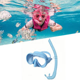 Maxbell Snorkel Set Wide View Diving Mask Adults Snorkeling Gear for Diving Swimming Blue