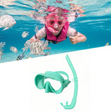 Maxbell Snorkel Set Wide View Diving Mask Adults Snorkeling Gear for Diving Swimming Green