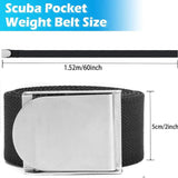 Maxbell Diving Weight Belt Equipment Diving Weight Strip for Snorkeling Spearfishing Black