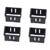 Maxbell 4 Pieces Square Tube Bushings Hollow Sleeve for Exercise Machine Attachments