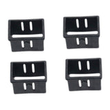 Maxbell 4 Pieces Square Tube Bushings Hollow Sleeve for Exercise Machine Attachments