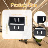 Maxbell 4 Pieces Square Tube Bushings Hollow Sleeve for Exercise Machine Attachments