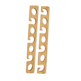 Maxbell 2 Pieces Fishing Rod Racks Wood Storage Organizer for Cabin Casting Rods Men