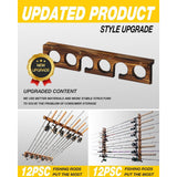 Maxbell Fishing Rod Holder Wall Mounted Display Stand for Baseroom Easy Installation