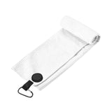 Maxbell Golf Towel with Clip Golfing Gear for Men Women Microfiber Premium Absorbent white