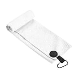 Maxbell Golf Towel with Clip Golfing Gear for Men Women Microfiber Premium Absorbent white