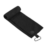 Maxbell Golf Towel with Clip Golfing Gear for Men Women Microfiber Premium Absorbent black