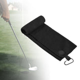 Maxbell Golf Towel with Clip Golfing Gear for Men Women Microfiber Premium Absorbent black