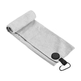 Maxbell Golf Towel with Clip Golfing Gear for Men Women Microfiber Premium Absorbent grey
