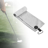 Maxbell Golf Towel with Clip Golfing Gear for Men Women Microfiber Premium Absorbent grey