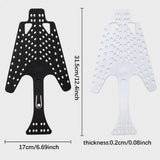 Maxbell Flip Fin Diving Fins Shoes Support Compact Holder for Swimming Hollow Design black