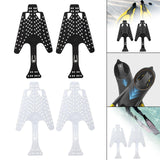 Maxbell Flip Fin Diving Fins Shoes Support Compact Holder for Swimming Hollow Design black