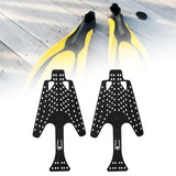 Maxbell Flip Fin Diving Fins Shoes Support Compact Holder for Swimming Hollow Design black