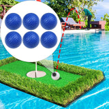 Maxbell 6Pcs Golf Floating Balls Practical Practice Aid for Golfers Pool Competition Dark Blue