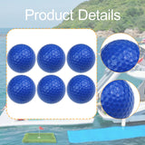 Maxbell 6Pcs Golf Floating Balls Practical Practice Aid for Golfers Pool Competition Dark Blue