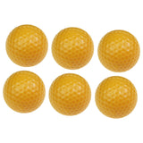 Maxbell 6Pcs Golf Floating Balls Practical Practice Aid for Golfers Pool Competition Yellow
