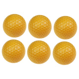Maxbell 6Pcs Golf Floating Balls Practical Practice Aid for Golfers Pool Competition Yellow