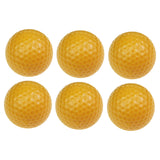 Maxbell 6Pcs Golf Floating Balls Practical Practice Aid for Golfers Pool Competition Yellow