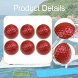 Maxbell 6Pcs Golf Floating Balls Practical Practice Aid for Golfers Pool Competition Red