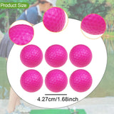Maxbell 6Pcs Golf Floating Balls Practical Practice Aid for Golfers Pool Competition Pink