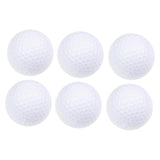 Maxbell 6Pcs Golf Floating Balls Practical Practice Aid for Golfers Pool Competition White
