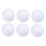 Maxbell 6Pcs Golf Floating Balls Practical Practice Aid for Golfers Pool Competition White
