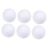 Maxbell 6Pcs Golf Floating Balls Practical Practice Aid for Golfers Pool Competition White