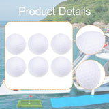 Maxbell 6Pcs Golf Floating Balls Practical Practice Aid for Golfers Pool Competition White
