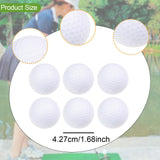 Maxbell 6Pcs Golf Floating Balls Practical Practice Aid for Golfers Pool Competition White