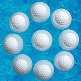 Maxbell 6Pcs Golf Floating Balls Practical Practice Aid for Golfers Pool Competition White